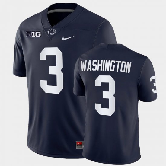 #3 Parker Washington College Football Penn State Game Men\'s Navy Jersey 721801-177