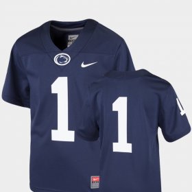 #1 College Football Penn State Team Replica Youth Navy Jersey 891263-356