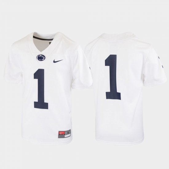 #1 Untouchable Penn State Football Youth White Jersey 151598-732