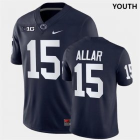 #15 Drew Allar Penn State Football Youth Navy Jersey 302619-583