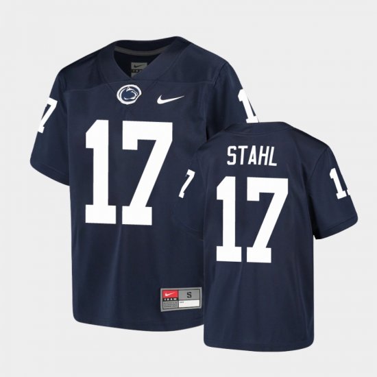 #17 Mason Stahl Alumni Penn State Youth Navy Jersey 706630-738