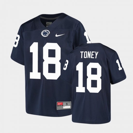 #18 Shaka Toney Alumni Penn State Youth Navy Jersey 242190-532